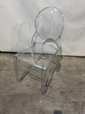 Chaise en polycarbonate Medaillon Elysabeth transparente
