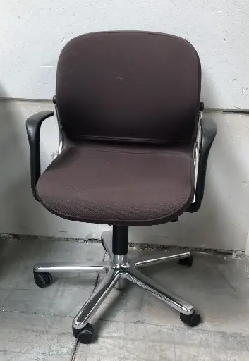 Chaise de bureau Wilkhahn,Marron avec accoudoirs