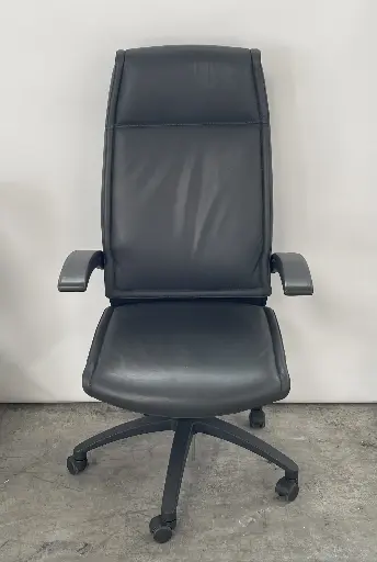  Chaise de Bureau en Cuir à Dossier Haut,Drabert